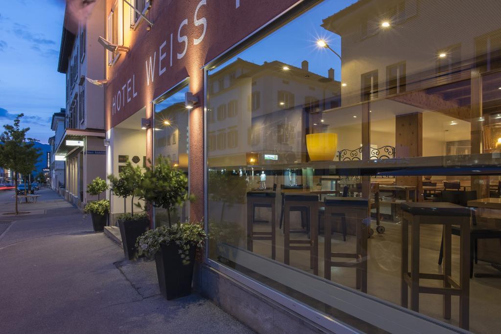 Hotel Weiss Kreuz Thusis Exteriör bild